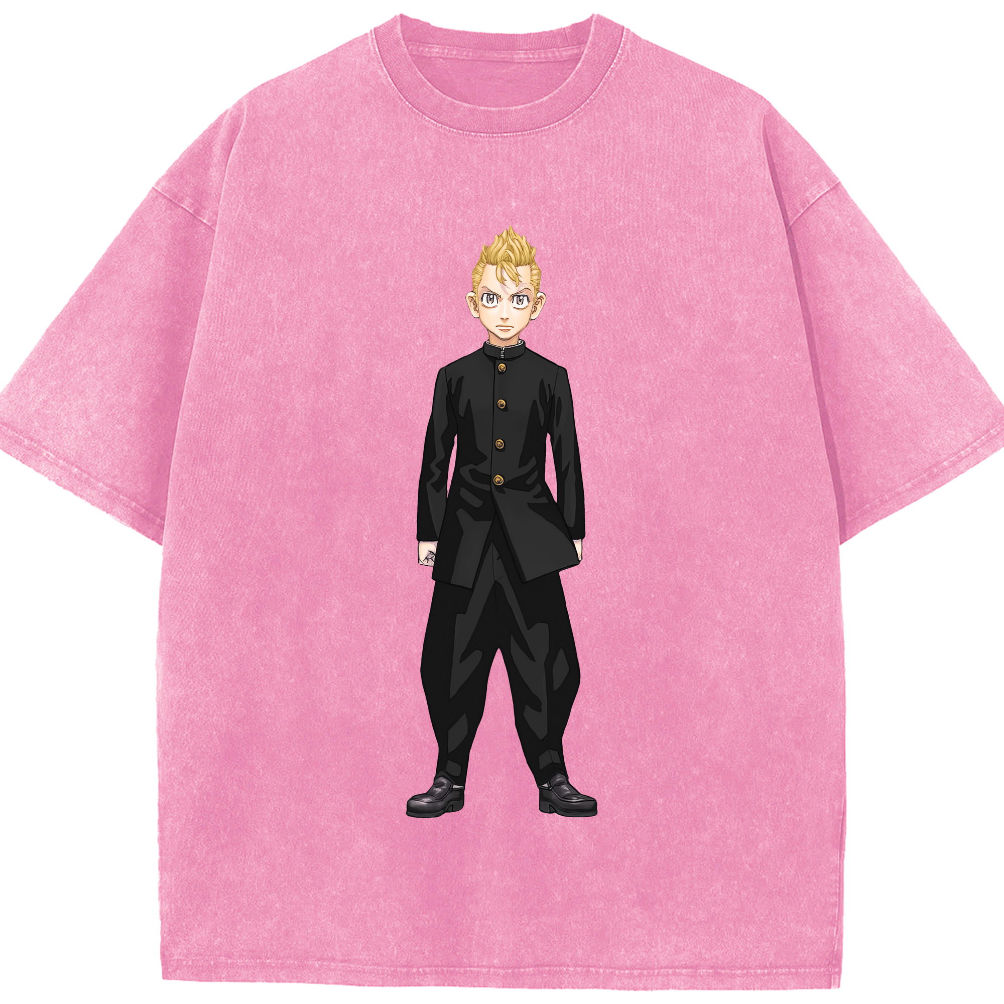 （画像用） 東京リベンジャーズ Tokyo Revengers 綿100% ヴィンテージ風 半袖Tシャツ（フロントプリント）